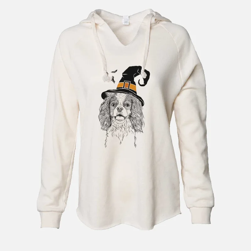 Witch Poppy the Cavalier King Charles Spaniel - Cali Wave Hooded Sweatshirt Hoodie with Print Artistic Unique Witch Poppy the Cavalier King Charles Spaniel - Cali Wave Hooded Sweatshirt Hoodie with Print Artistic Unique