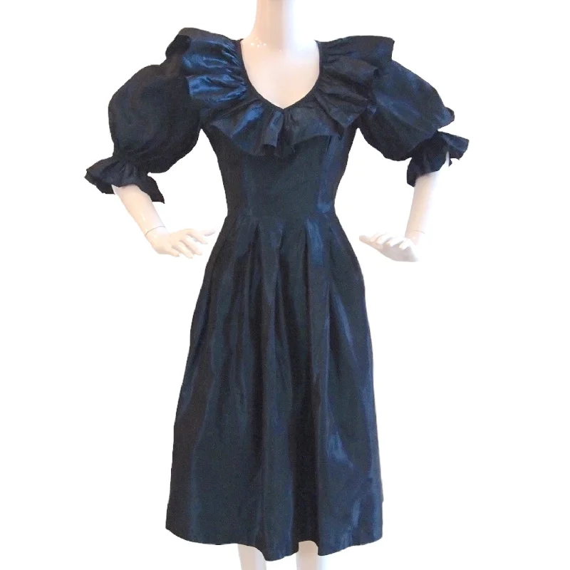 Iridescent Blue Cocktail Dress Tunics Chic elegant