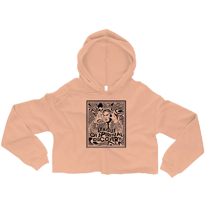 League Of Spiritual Discovery Graphic Crop Hoodie Hoodie with Elastic Cuffs Stretchable Comfortable League Of Spiritual Discovery Graphic Crop Hoodie Hoodie with Elastic Cuffs Stretchable Comfortable