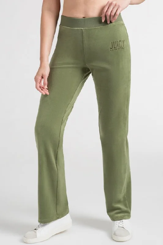 Classic Velour Track Pants High-Waist Jogger Pants