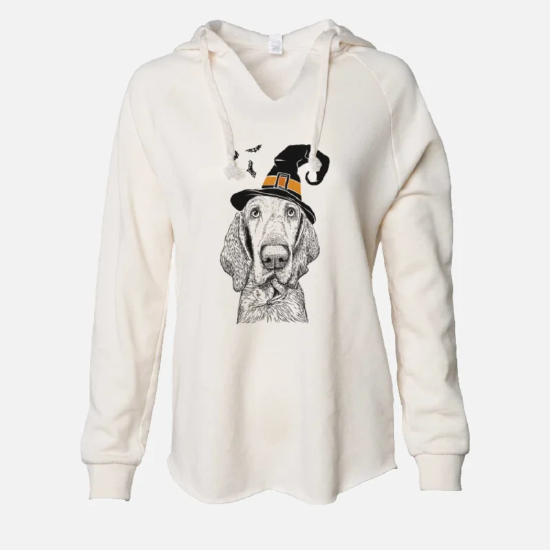 Witch Kylie the Bracco Italiano - Cali Wave Hooded Sweatshirt Hoodie with Embroidery Detailed Premium Witch Kylie the Bracco Italiano - Cali Wave Hooded Sweatshirt Hoodie with Embroidery Detailed Premium