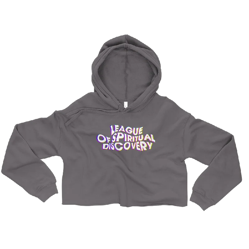 League Of Spiritual Discovery Graphic Crop Hoodie Hoodie with Turtle Neck Cozy Winter League Of Spiritual Discovery Graphic Crop Hoodie Hoodie with Turtle Neck Cozy Winter