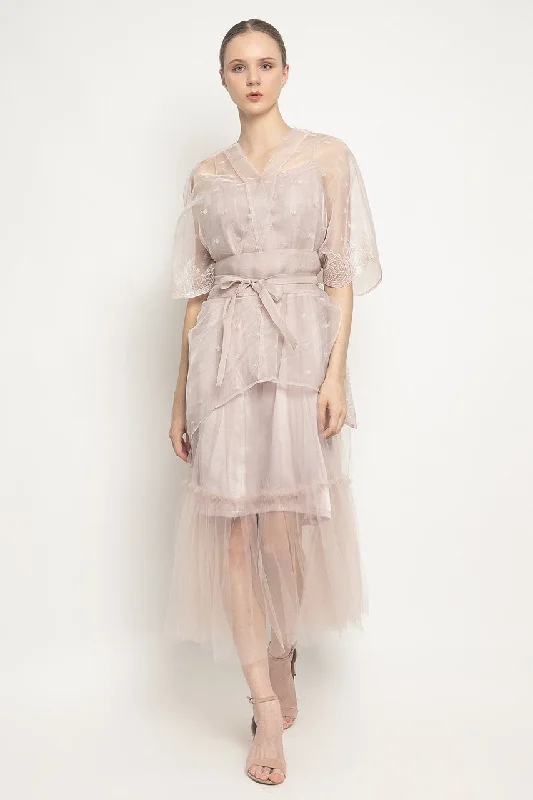 Pou Dress in Light Pink Tunics Canvas sturdy
