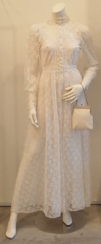 IVORY FULL LACE EVENT DRESS Tunics Sophisticated sleek