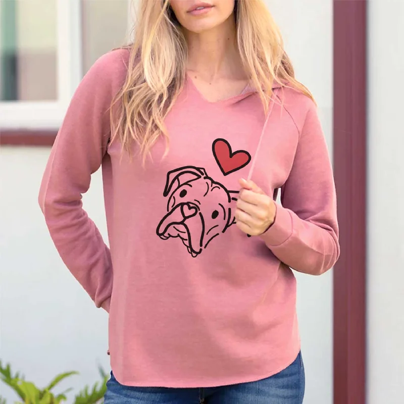 Love Always Boxer - Noodle - Cali Wave Hooded Sweatshirt Hoodie with Hem Elastic Stretchable Comfortable Love Always Boxer - Noodle - Cali Wave Hooded Sweatshirt Hoodie with Hem Elastic Stretchable Comfortable