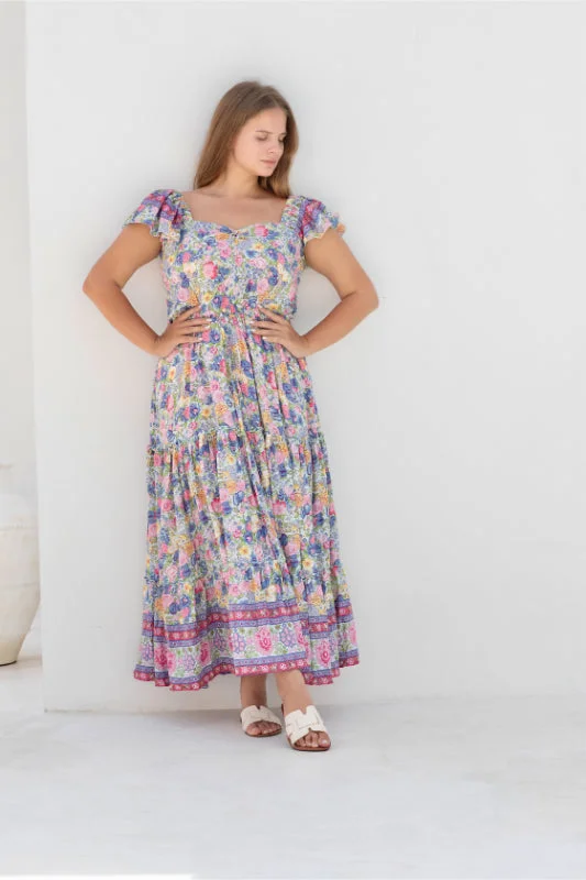Lexie Dress - Pansy Print Tunics Lace romantic