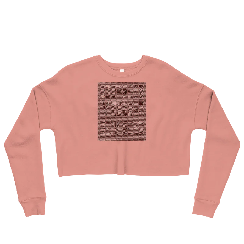 Open Your Eyes Graphic Crop Sweatshirt Hoodie with Gradient Ombre Colorful