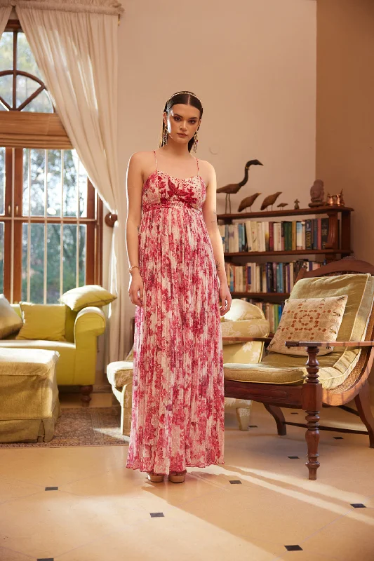 Pink Rasasvada Printed Dress Tunics Handmade artisanal