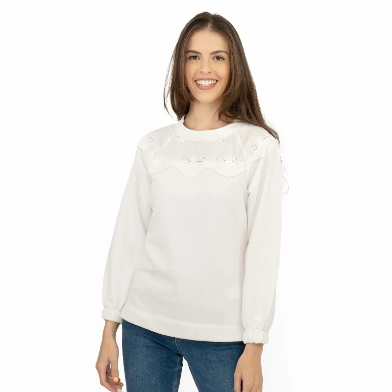 Joules White Jumper Sweatshirt Brinley Bees Embroidery Hoodie with Rolled Sleeves Casual Relaxed Joules White Jumper Sweatshirt Brinley Bees Embroidery Hoodie with Rolled Sleeves Casual Relaxed