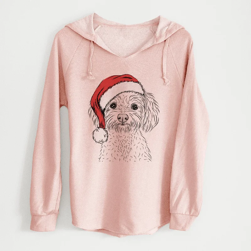 Santa Francesca the Maltipoo - Cali Wave Hooded Sweatshirt Hoodie Crop Top Short Trendy Santa Francesca the Maltipoo - Cali Wave Hooded Sweatshirt Hoodie Crop Top Short Trendy