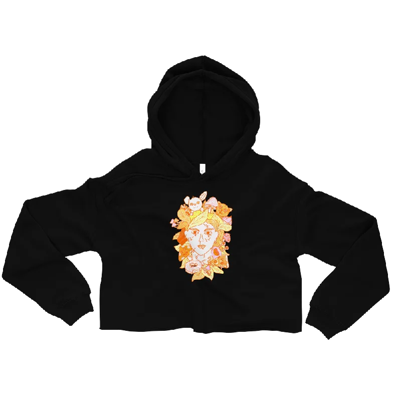 The Trip GraphicCrop Hoodie Hoodie with Hem Elastic Stretchable Comfortable