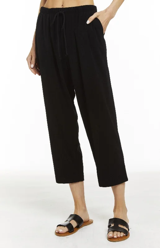 Women's Paula Pant In Black Wide-Legged Palazzos