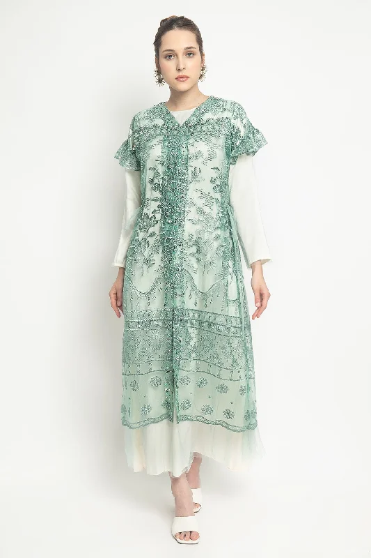 Wafaa Dress in Mint Green Tunics Trendy modern