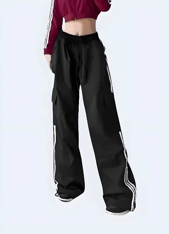 Womens Streetwear Pants Stylish Slim Trousers