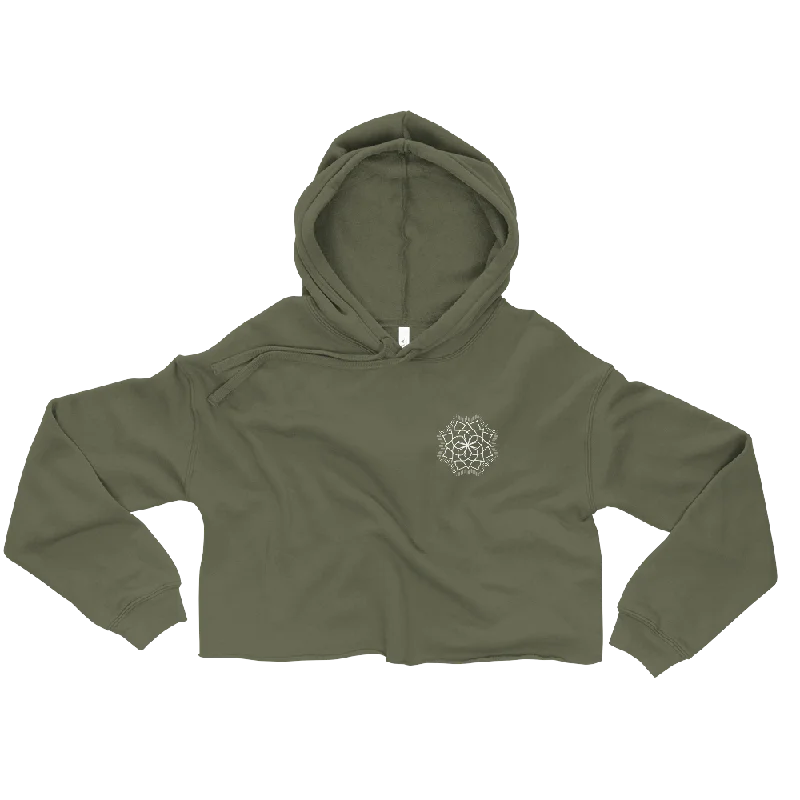 Inner Growth Graphic Crop Hoodie Hoodie with Set-In Sleeves Structured Classic