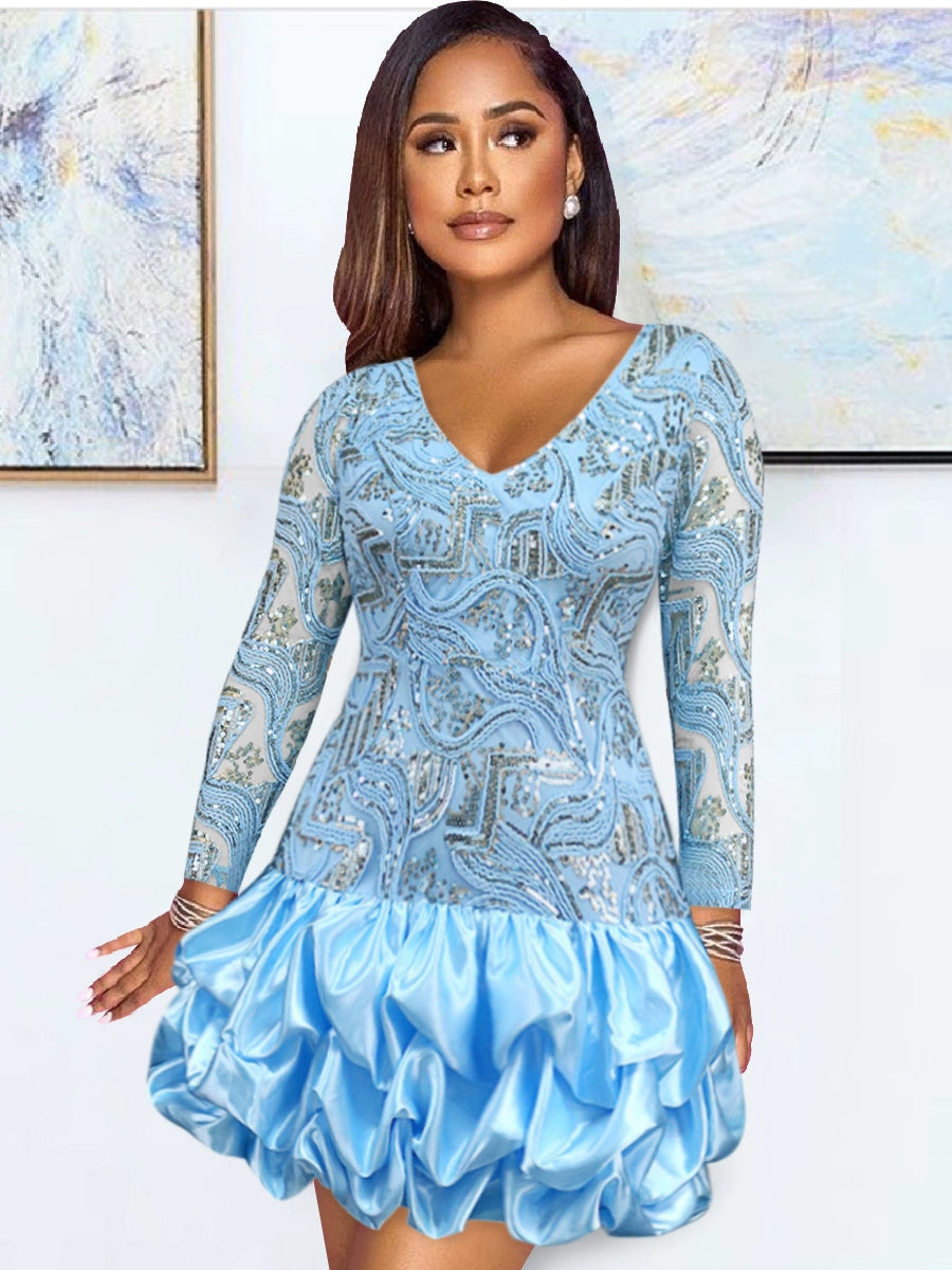 Fashion Plus Size Luxury Sequin Party Gathering Dress Skirt plus Size Sequins Party Dress Tunics Vintage classic Fashion Plus Size Luxury Sequin Party Gathering Dress Skirt plus Size Sequins Party Dress Tunics Vintage classic