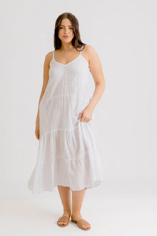 Clara Dress - White Tunics Corduroy durable