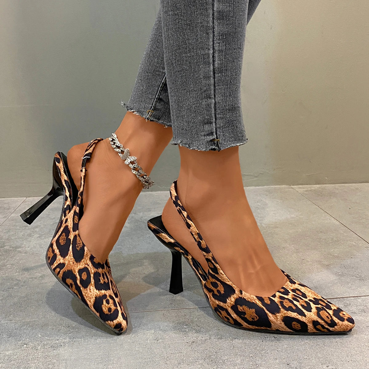 Women's Summer New Sexy Pointed Toe Simple Solid Color High Heels PU Leather Outdoor Casual Party Dress Women's Sandals Tunics Luxurious premium Women's Summer New Sexy Pointed Toe Simple Solid Color High Heels PU Leather Outdoor Casual Party Dress Women's Sandals Tunics Luxurious premium