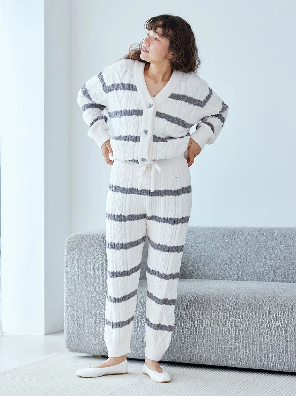 Baby Moco Aran Border Lounge Pants Soft Wool Pants
