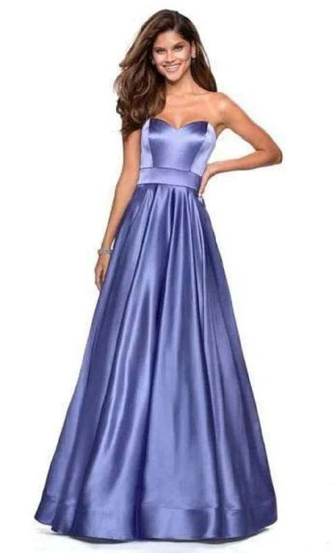 La Femme 27506SC - Sweetheart Empire Satin Prom Dress Tunics Designer luxury