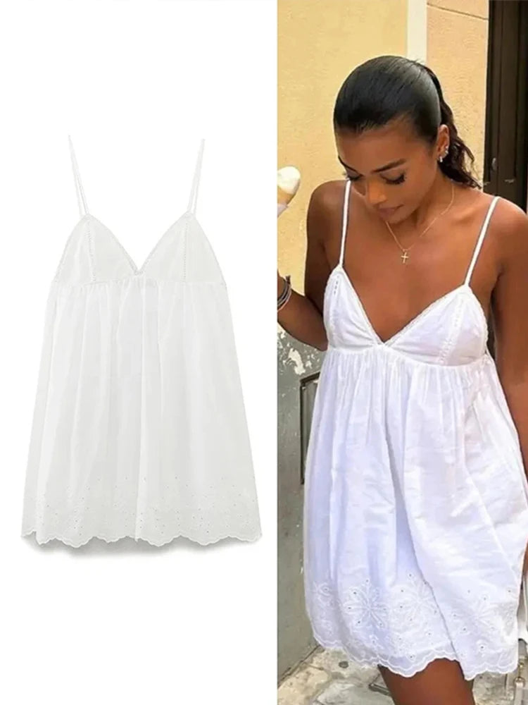 Advbridge Sling V Neck Women Mini Dresses Lace Up Backless Sleeveless Lady Party Dresses 2024 Spring Summer High Waist Sexy Beach Vestidos Tunics Cozy soft Advbridge Sling V Neck Women Mini Dresses Lace Up Backless Sleeveless Lady Party Dresses 2024 Spring Summer High Waist Sexy Beach Vestidos Tunics Cozy soft
