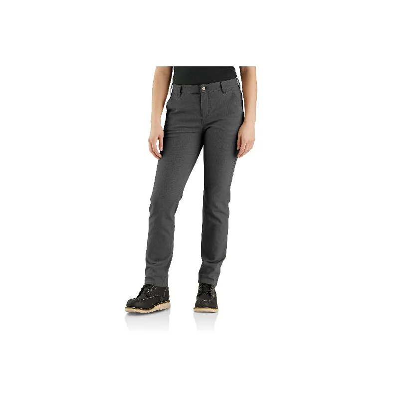 105113 - WOMEN'S RUGGED FLEX® RELAXED FIT CANVAS WORK PANT Stylish Paperbag Waist Pants