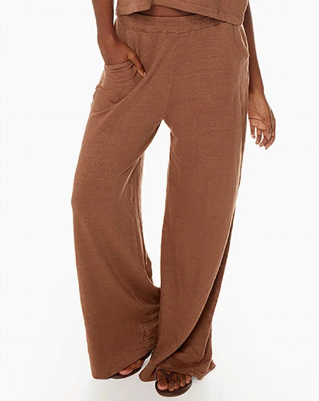 Brise D'ete Pants In Mocha Classic Bootcut Trousers