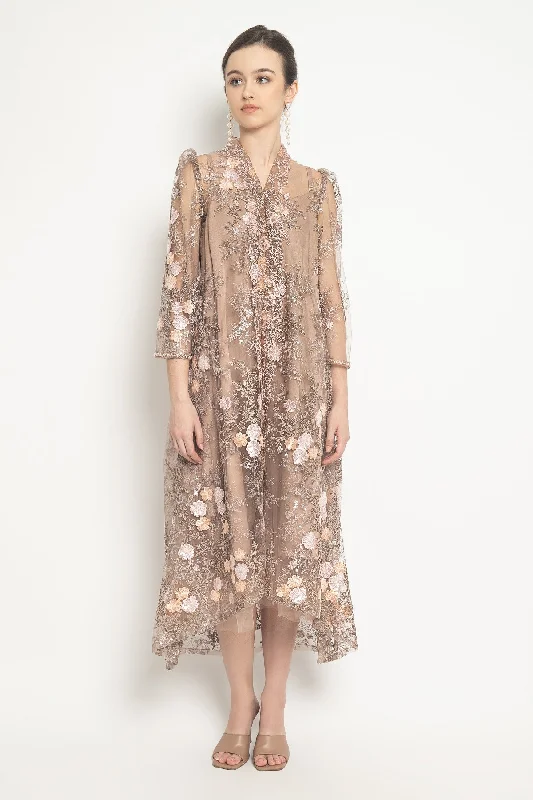 Najvi Dress in Rosy Brown Tunics Chic fashionable