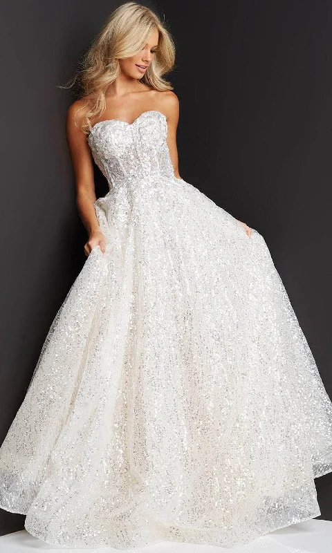 Jovani 08417 - Applique Corset Prom Dress Tunics Versatile all-occasion