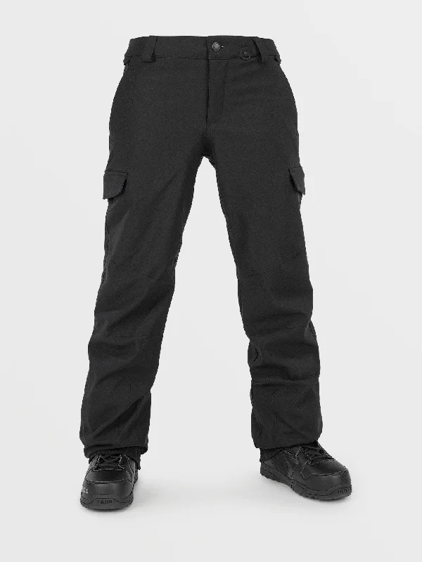 Womens Wildling Pants - Black Slim-Fit Khaki Pants