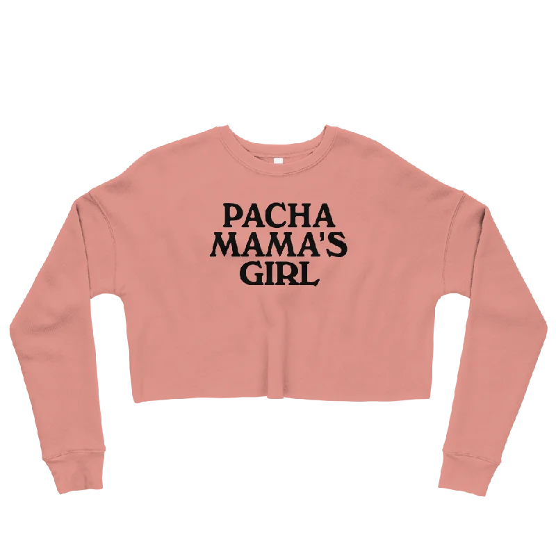 Pachamama's Girl Graphic Crop Sweatshirt Hoodie with Raglan Sleeves Sporty Comfortable Pachamama's Girl Graphic Crop Sweatshirt Hoodie with Raglan Sleeves Sporty Comfortable