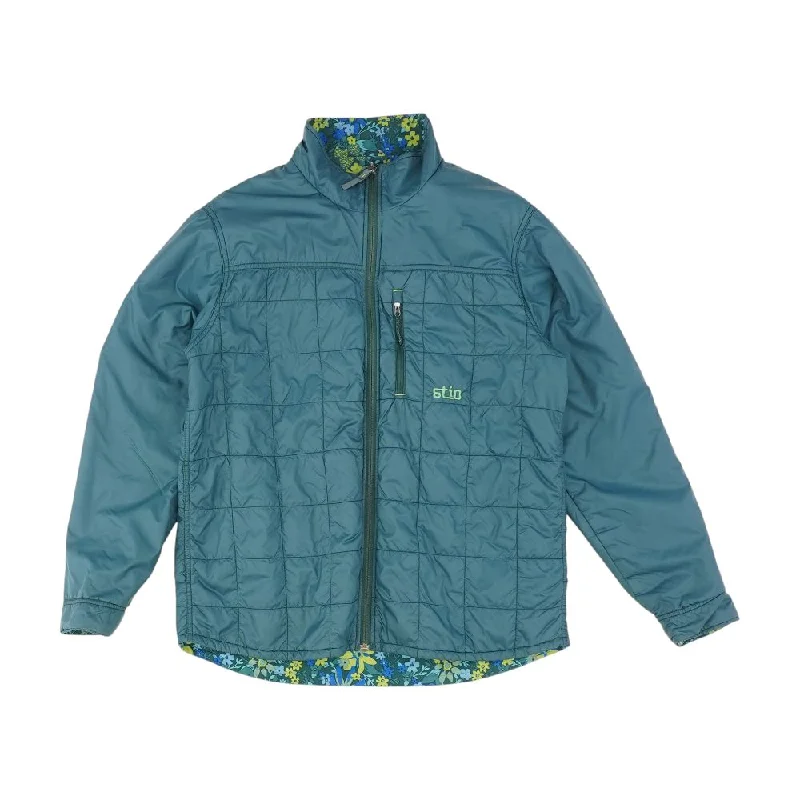 Teal Solid 1/4 Zip Pullover Leg Sleeve Comfort