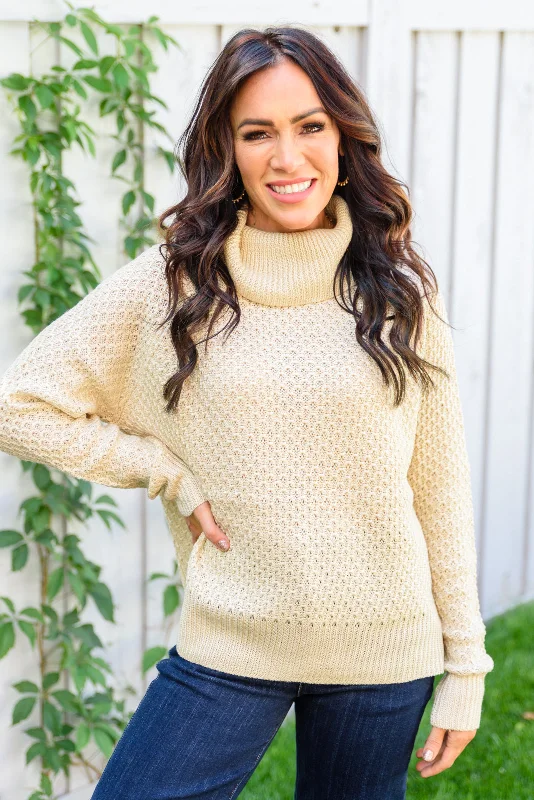 The Kelsey Sweater In Ivory Wool Fabric Cashmere Fabric Tweed Fabric