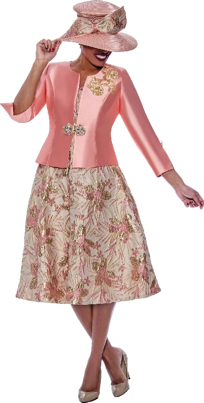 Divine Queen 2362 Till & Metallic Jacket Dress Stand-Up Collar Roll-Neck Collar Turtle Neck