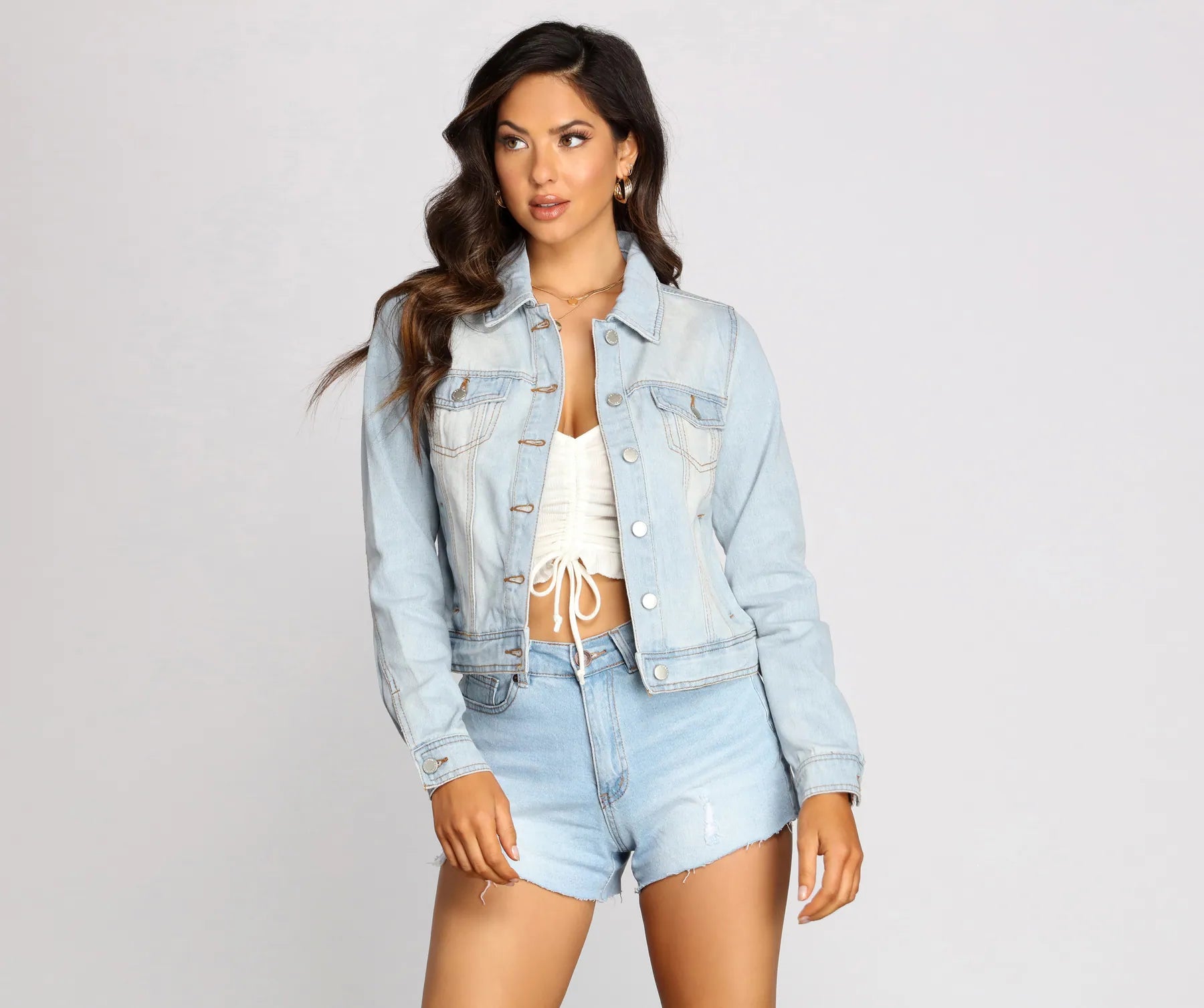 Basic Vibes Denim Jacket Lace Jacket Ribbed Jacket Sequined Jacket