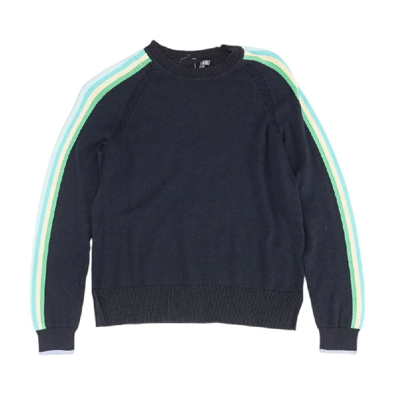 Multi Color Block Pullover Sweater Slim Sleeve Pullover