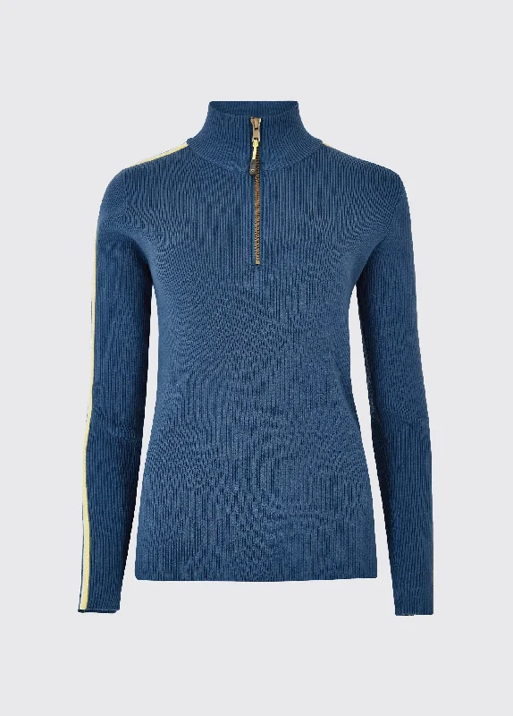 Killglass Zip Neck Sweater - Steel High Neck Crew Neck V-Neck