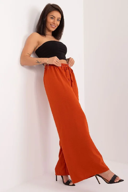 Women trousers Italy Moda Trousers High Rise Slim Fit