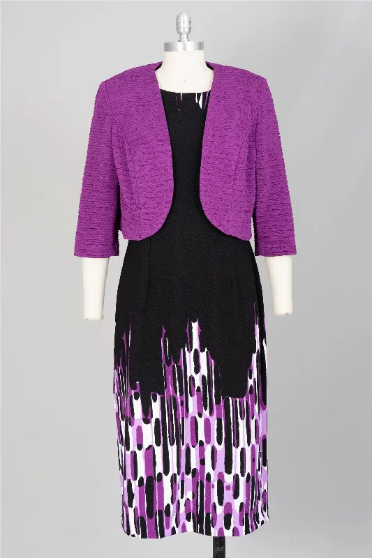 Maya Brooke 4035 Print 2pc Jacket Dress Elasticated Jacket Padded Jacket Insulated Jacket Maya Brooke 4035 Print 2pc Jacket Dress Elasticated Jacket Padded Jacket Insulated Jacket