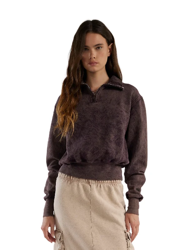 Bailey Banded Half Zip Pullover Polo Neck Sweater