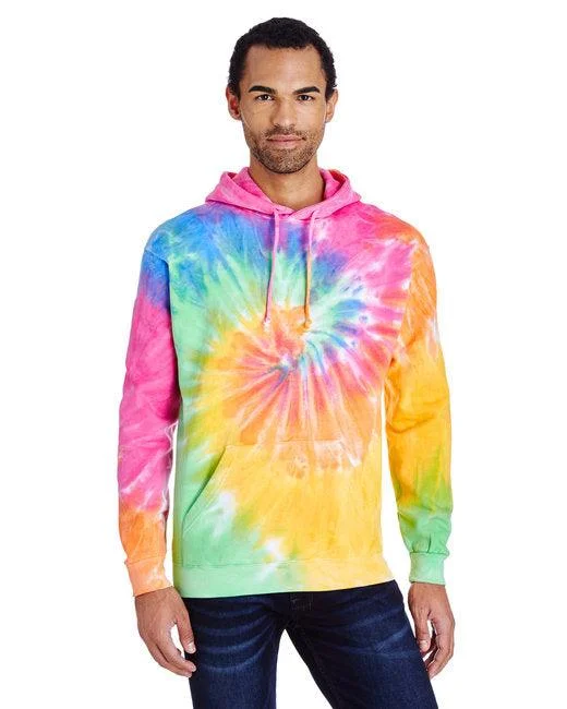 Adult Tie-Dyed Pullover Hooded Sweatshirt CD877 Cowl Neck Pullover