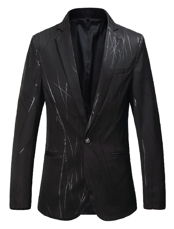 Men's Tailored Fit Single Breasted One-button Printed Casual Jacket Cotton Jacket Linen Jacket Terry Jacket Men's Tailored Fit Single Breasted One-button Printed Casual Jacket Cotton Jacket Linen Jacket Terry Jacket
