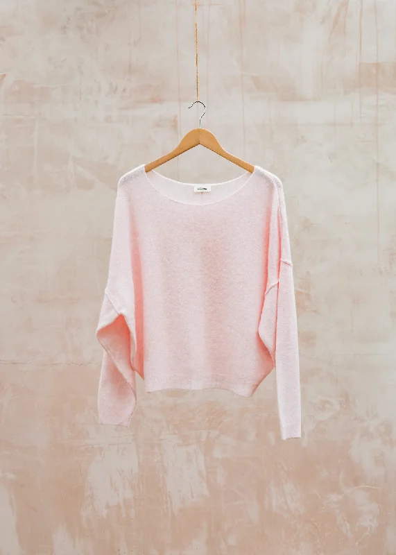 Damsville Pullover in Dragee Chine Angora Wool Cozy