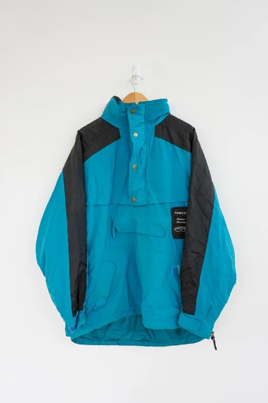 Tomcat Blue Vintage Ski Jacket Jersey Jacket Tulle Jacket Batik Jacket