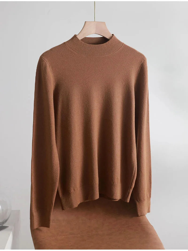 Coffee Brew Cotton Womens Sweater Print Jacquard Patchwork