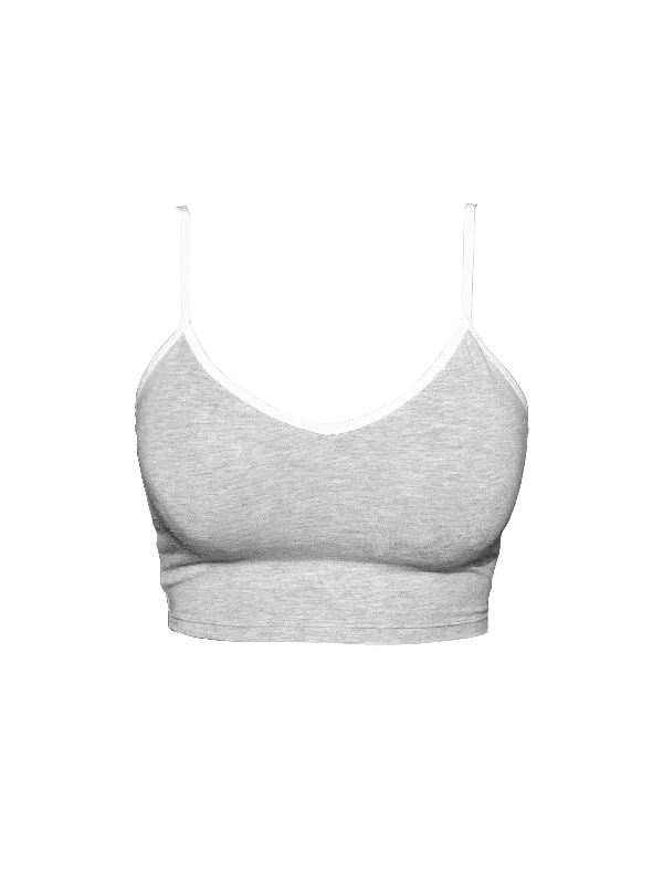 Women's V-Neck Adjustable Spaghetti Cami Crop Top Spandex Blend Rayon Blend Denim Blend Women's V-Neck Adjustable Spaghetti Cami Crop Top Spandex Blend Rayon Blend Denim Blend