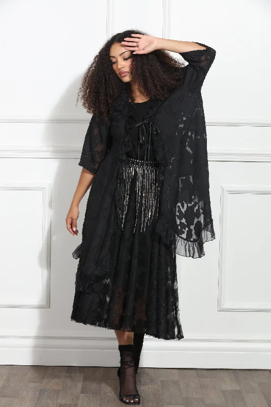 Luxe Moda LM358 Dress and Lace Jacket Set Embroidered Jacket Appliqued Jacket Beaded Jacket