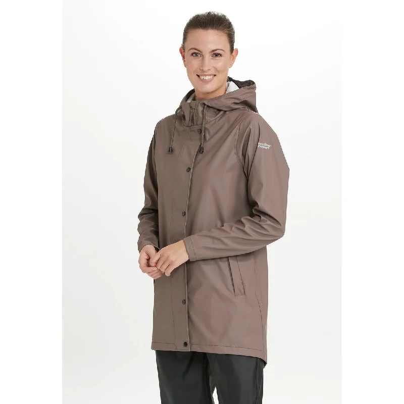 Petra W Rain jacket - Iron Elasticated Jacket Padded Jacket Insulated Jacket