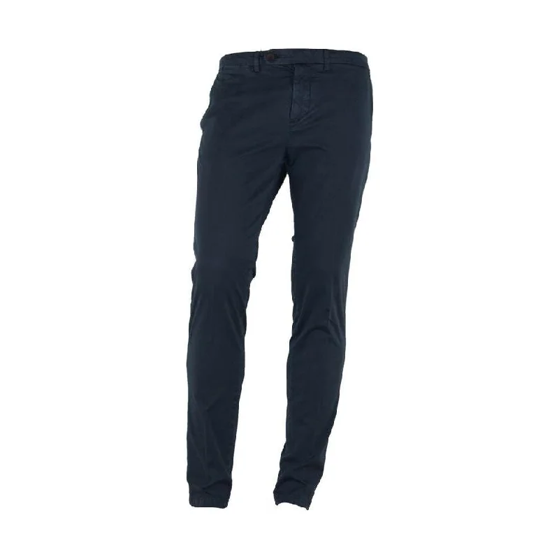 Made in Italy Elegant Blue Summer Trousers Trousers Seasonal Trendy