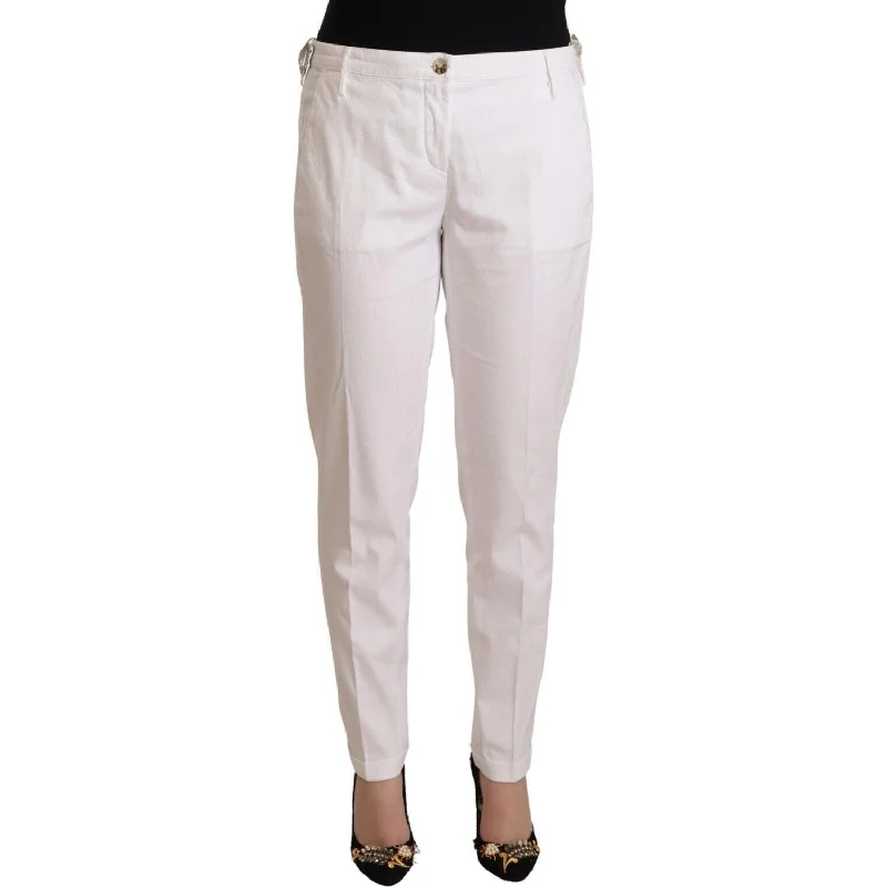 Jacob Cohen Elegant Mid Waist Tapered Trousers Trousers Essential Wardrobe